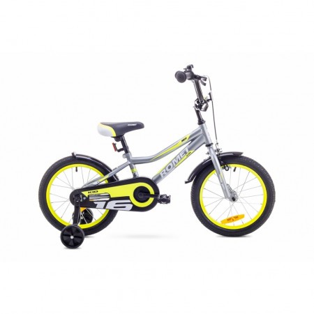 Bicicleta pentru copii Romet Tom 16 Grafit/Galben 2018