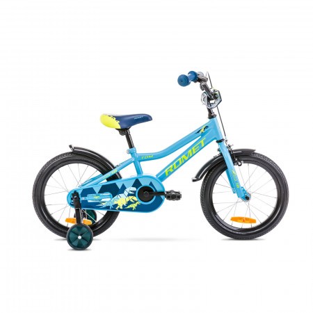 Bicicleta pentru copii Romet Tom 16 S/9 Albastru/Verde 2021