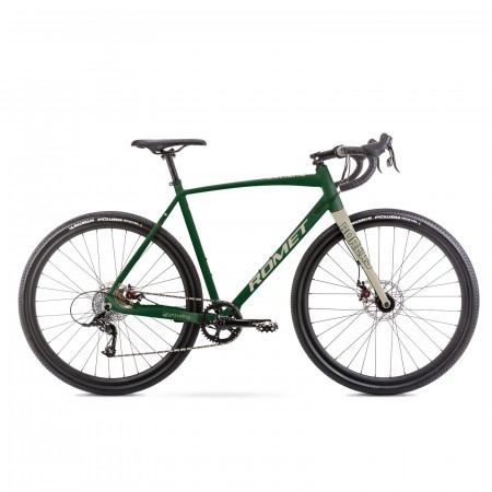 Bicicleta de gravel unisex Romet Boreas 1 Verde inchis/beige 2021