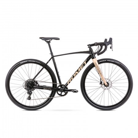 Bicicleta de gravel unisex Romet Boreas 2 Negru/Bej 2021