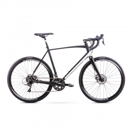 Bicicleta de gravel Unisex Romet Aspre Negru/Alb 2019