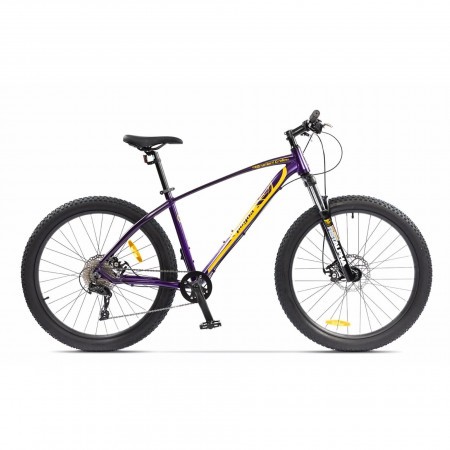 Bicicleta de munte pentru barbati Pegas Drumuri Grele 18.5 inch Mov/Galben