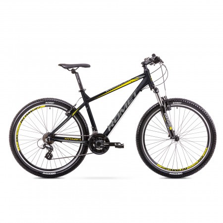 Bicicleta de munte pentru Barbati Romet Rambler R7.0 Negru/Galben 2019