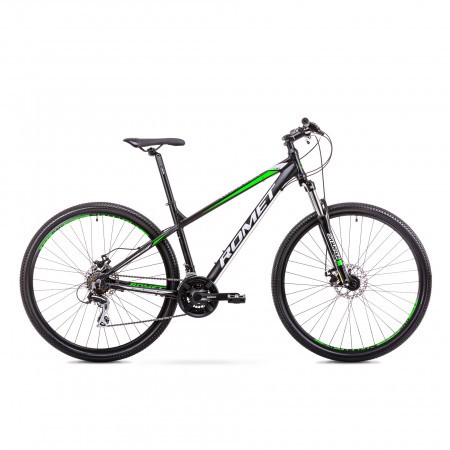 Bicicleta de munte pentru Barbati Romet Rambler R9.1 Negru/Verde 2019