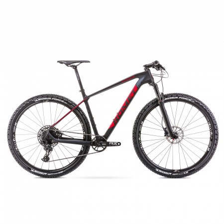 Bicicleta de munte unisex Romet Monsun 2 Negru/Rosu 2021