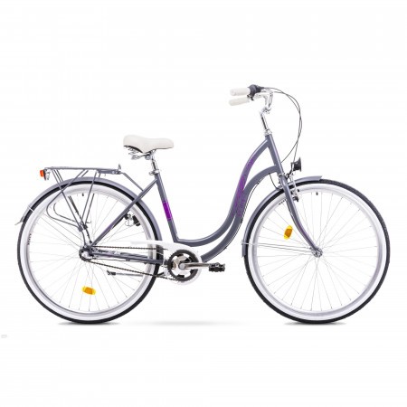 Bicicleta de oras pentru femei Romet ANGEL 3 28 Gri 2018