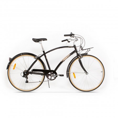 Bicicleta de oras pentru barbati Pegas Popular 7 viteze Aluminiu Negru Stelar