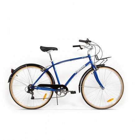 Bicicleta de oras pentru barbati Pegas Popular 7 viteze Otel Albastru Calator