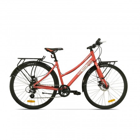 Bicicleta de oras pentru femei Pegas Hoinar 8S Roz Mat