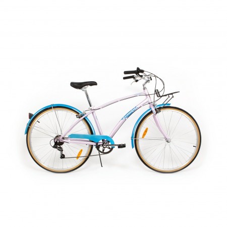 Bicicleta de oras pentru femei Pegas Popular 7 viteze Aluminiu Roz Bujor