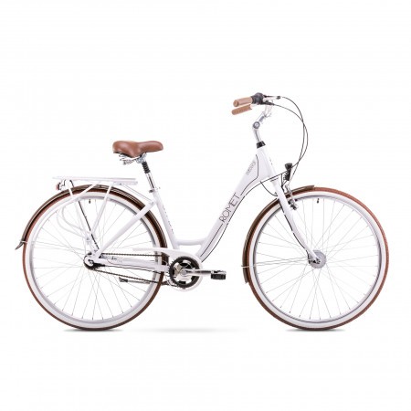 Bicicleta de oras pentru Femei Romet Moderne 7 Alb 2019