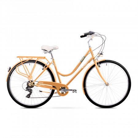 Bicicleta de oras pentru Femei Romet Vintage D Portocaliu 2019
