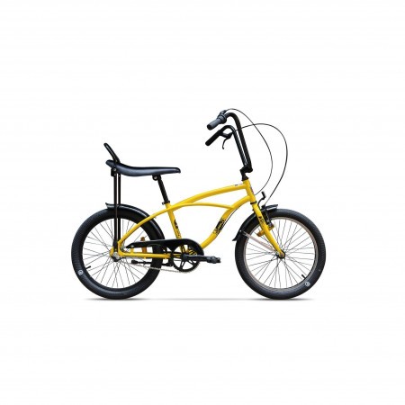 Bicicleta de oras unisex Pegas Strada Mini 2017 1 viteza Galben Bondar