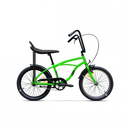 Bicicleta de oras unisex Pegas Strada Mini 2017 1 viteza Verde Neon