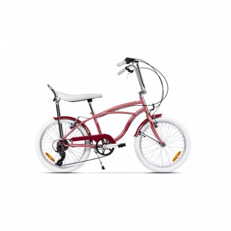 Bicicleta de oras unisex Pegas Strada Mini 2017 7 viteze Roz Piersica