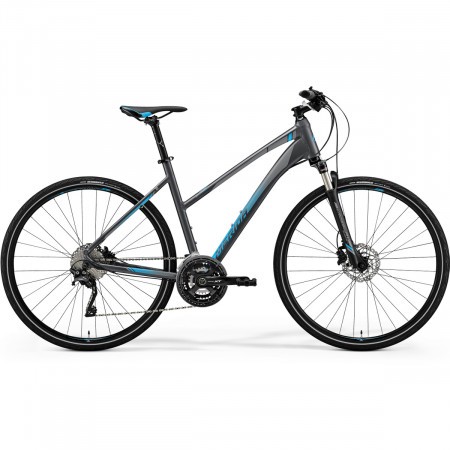 Bicicleta de trekking/oras pentru femei Merida Crossway XT-Edition Lady Argintiu (Albastru) 2019