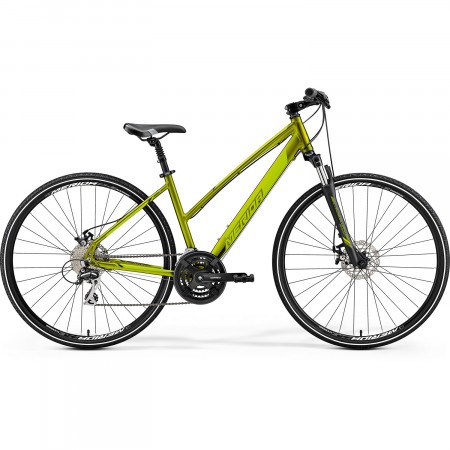 Bicicleta de trekking pentru femei Merida Crossway 20-D Lady Verde oliv 2019