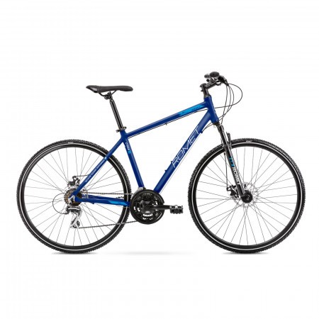 Bicicleta de trekking pentru barbati Romet Orkan 1 M Albastru 2021