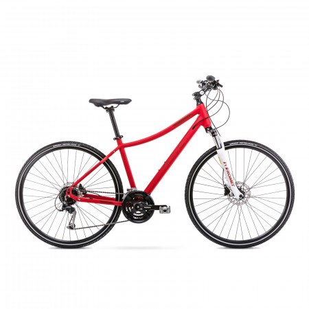 Bicicleta de trekking pentru femei Romet Orkan 6 D Rosu 2021