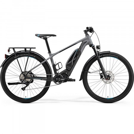 Bicicleta electrica pentru barbati Merida eBig.Seven 500 EQ Gri mat/Negru(Albastru) 2019