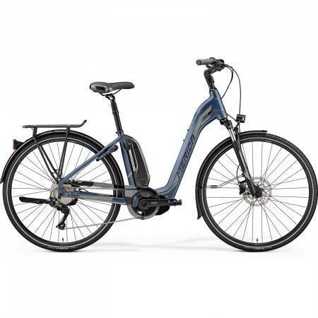 Bicicleta electrica pentru barbati Merida eSPRESSO City 200 EQ Albastru Otel(Argintiu) 2019
