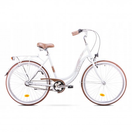 Bicicleta de oras pentru femei Romet Angel 28 Alb 2018