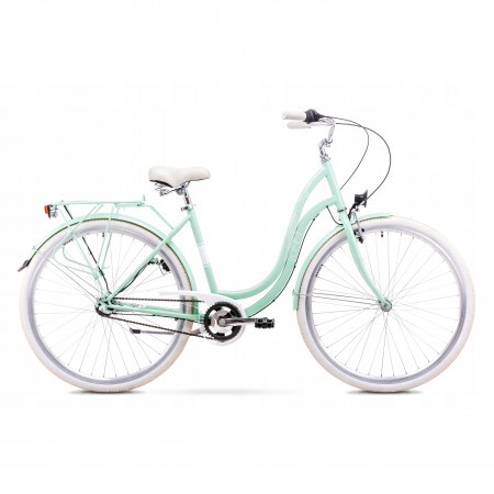 Bicicleta de oras pentru femei Romet ANGEL 3 28 Verde menta 2018