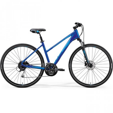 Bicicleta de trekking pentru femei Merida Crossway 100 Lady Albastru(Albastru) 2018