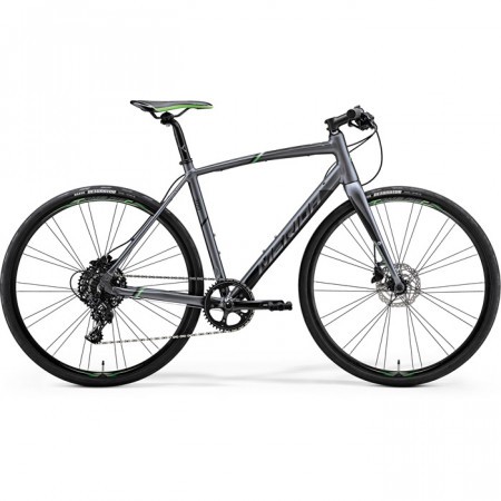 Bicicleta de sosea pentru barbati Merida Speeder 300 Antracit(Negru/Verde) 2018