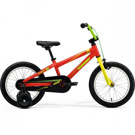 Bicicleta pentru copii Merida Matts J.16 Mat Rosu(Galben/Verde) 2019