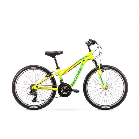 Bicicleta pentru copii Romet Rambler Fit 24 Galben/Verde S/12 2019