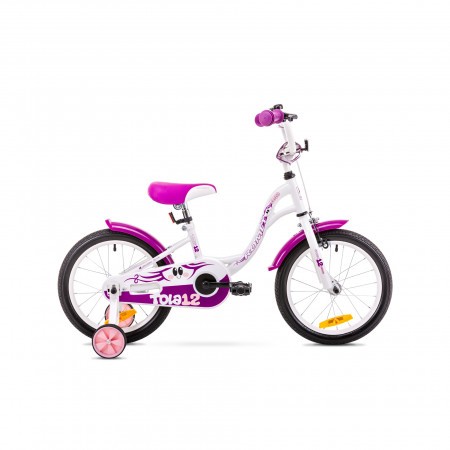 Bicicleta pentru copii Romet Tola 12 Alb/Violet 2019