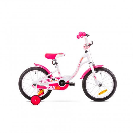 Bicicleta pentru copii Romet Tola 16 Alb/Roz 2019