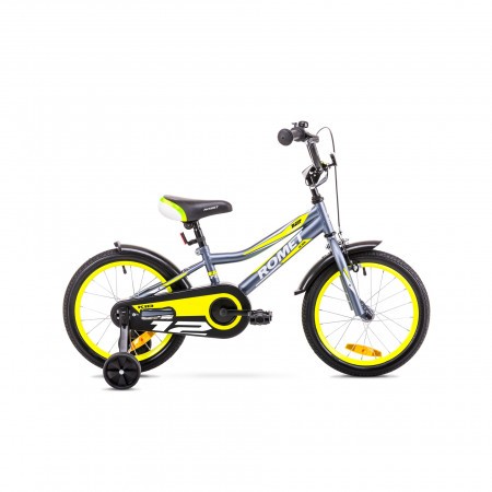Bicicleta pentru copii Romet Tom 12 Grafit/Galben 2019