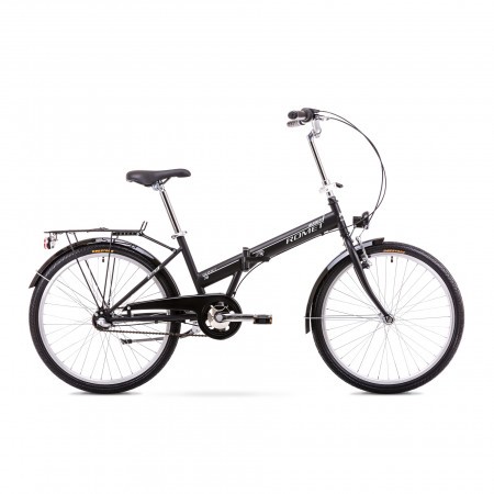 Bicicleta pliabila Unisex Romet Jubilat 2 Negru/Alb 2019