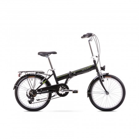 Bicicleta pliabila Unisex Romet Wigry 1 Negru/Lime 2019