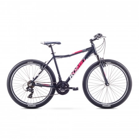 Bicicleta de munte pentru Femei Romet JOLENE 26 1 Negru/Roz 2018