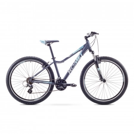 Bicicleta de munte pentru Femei Romet JOLENE 27.5 1 Grafit/Bleu 2018