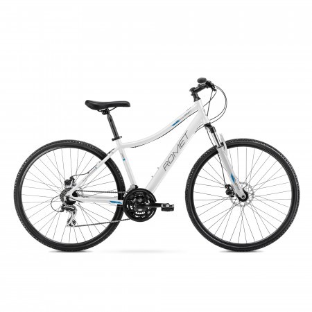 Bicicleta de Trekking pentru femei Romet Orkan 1 D Alb/Albastru 2022
