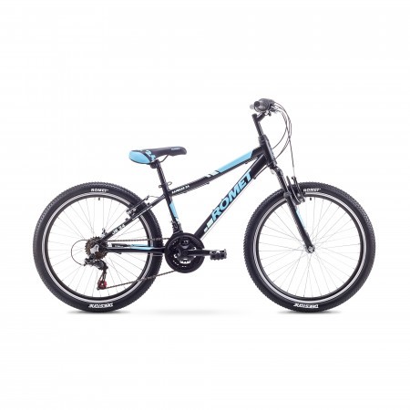 Bicicleta pentru copii Romet RAMBLER 24 Negru/Albastru 2018