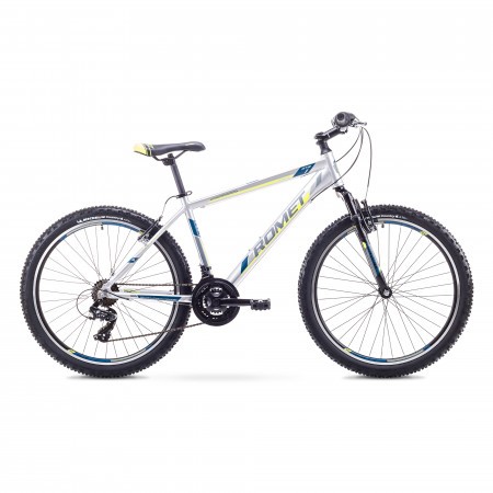 Bicicleta de munte pentru Barbati Romet RAMBLER 26 1 Gri/Albastru 2018