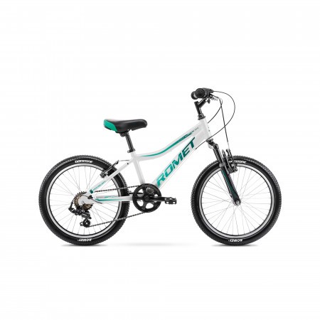 Bicicleta pentru copii Romet Rambler Kid 2 Alb/Smarald 2022