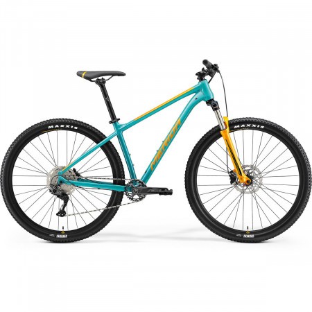 Bicicleta de munte pentru barbati Merida Big.Nine 200 Albastru Turcoaz/Portocaliu 2021