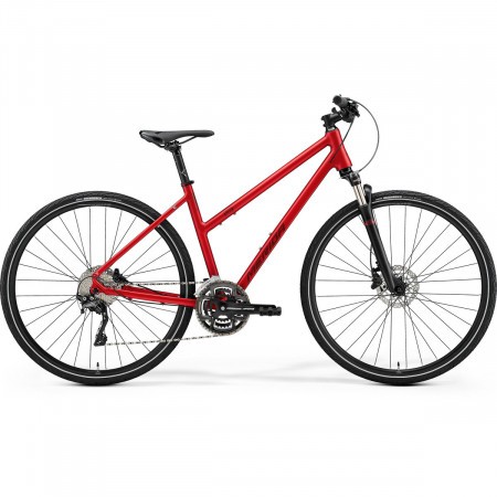 Bicicleta de trekking/oras pentru femei Merida Crossway Lady 500 Rosu burgund 2021