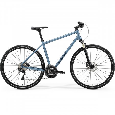 Bicicleta de trekking/oras pentru barbati Merida Crossway XT Edition Albastru metalizat/Bleumarin 2021
