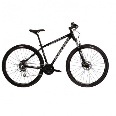 Bicicleta de munte pentru barbati Kross Hexagon 6.0M Negru/Gri 2021