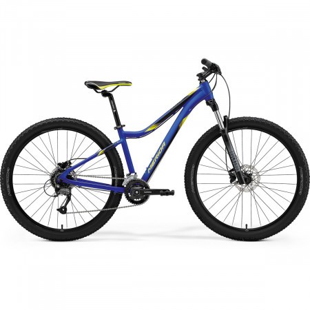 Bicicleta de munte pentru femei Merida Matts 7.60-2X Bleumarin Mat/Galben 2021