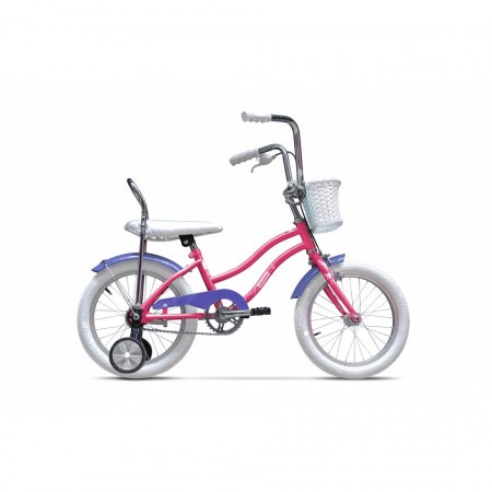 Bicicleta pentru copii Mezin F (16) - 1 viteza Roz Guma