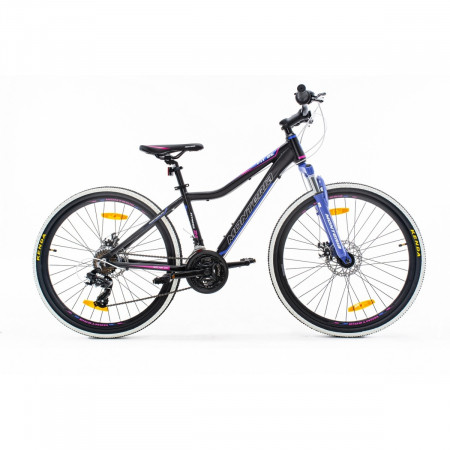 Bicicleta de munte Romet Monteria Fitness 26 Disc Negru/Roz/Mov 2021