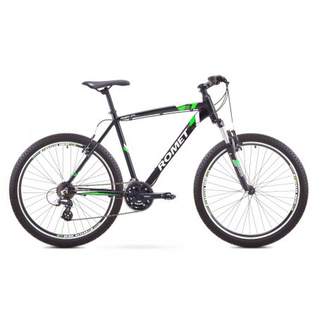 Bicicleta de munte Romet RAMBLER 26 3 Negru-Verde 2017